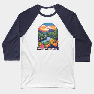 West Virginia Vintage Design Baseball T-Shirt